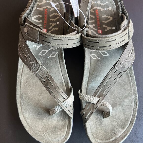 Brand New Merrell Sandals size 8 Dusty Olive - Picture 1 of 5